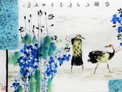 吳田玉花鳥畫欣賞