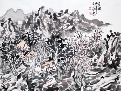 粗線條寫就壯美山川——胡學武寫意山水欣賞