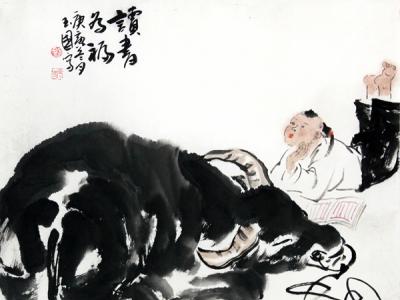 誰人得似牧童心——成功美術館網拍2期劉玉國國畫作品賞析