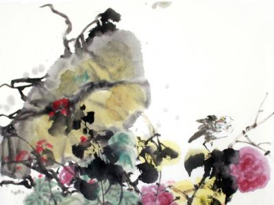 花開紅樹亂鶯啼——成功美術館網拍2期田致鴻國畫作品賞析