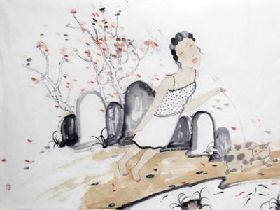 新妝宜面下朱樓——桑蕾畫筆下的女性人物欣賞
