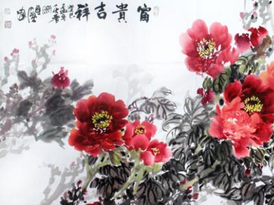 張雙鳳花鳥畫作欣賞