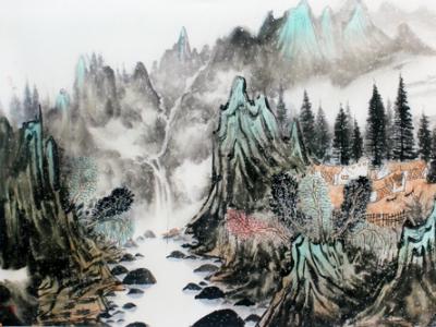 筆墨盡展高山奇嶺——簽約畫家劉國(guó)恩
