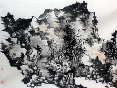 墨色厚重 線條剛勁——戴起群畫作欣賞