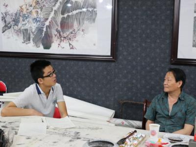 成功書畫家網記者專訪江西財經大學教授陽小毛