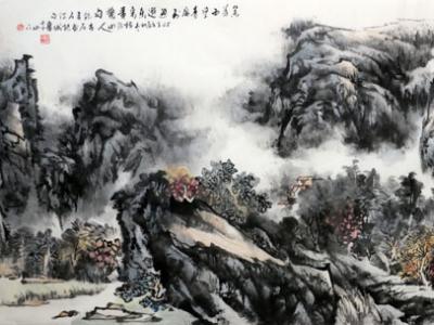 謝秉初山水畫欣賞