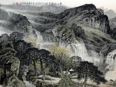 陽朔美術家協會副主席陸貴福簽約蘭州成功美術館