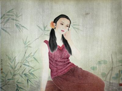 寧靜恬美——龍巖市美協副主席林啟泉工筆人物畫作賞析