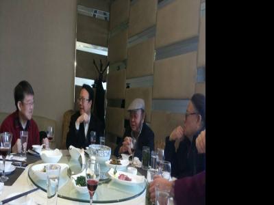 甘肅省文聯原主席馬西林為中央美院鄧惠伯教授餞別