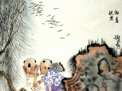 成功書畫網（微）拍第十九期——金增友國畫人物作品賞析