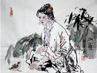 成功書畫網（微）拍第二十期——舒湘漢人物畫作品賞析