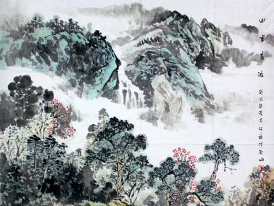 為海島山水立傳 以墨彩融合寫情——“筆繪八荒九州山水