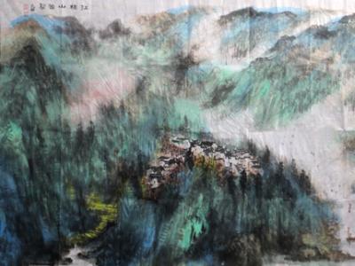 色彩飛揚山河情——青綠山水畫家顧大明畫作賞析