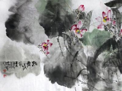 墨寫蓮高潔——路民國畫花鳥新作賞析