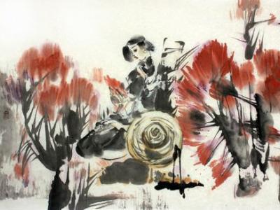成功書畫網（微）拍第二十四期拍賣——李江人物作品《紅