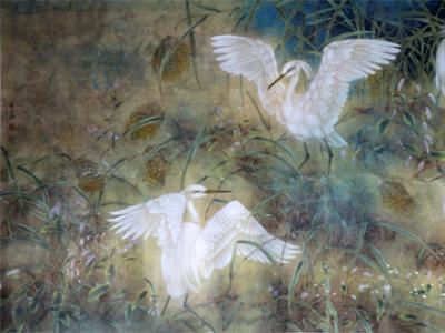 青年畫家鄭坤華工筆花鳥新作賞析