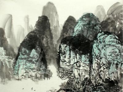 水墨氤氳中的桂林山水——莫雨根水墨繪畫漫談