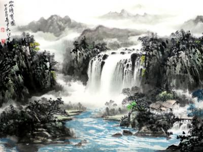 呂大江山水作品入拍成功網（微）拍第二十九期拍賣