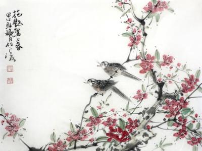 任正江花鳥畫作入成功書畫網（微）拍第二十九期