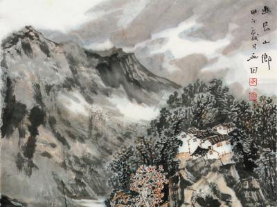 李玉田山水畫作入成功書畫網（微）拍第二十九期