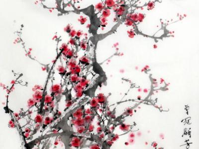 吳成槐梅花作品入成功書畫（網）微拍五十五期