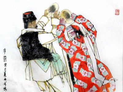 馬西光人物畫作品入成功書畫（網）微拍五十五期