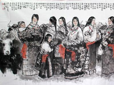 李一平人物畫作品入成功書畫（網）微拍五十六期