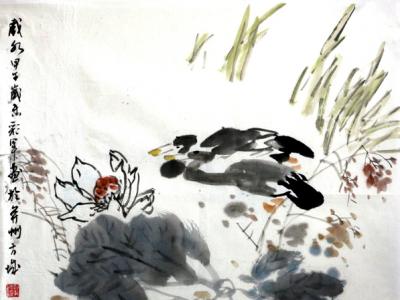  劉彩軍花鳥入成功書畫（網）微拍第五十六期
