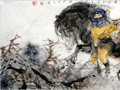 于志學畫作入成功書畫（網）微拍五十六期