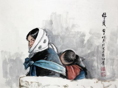 畫家王功學參加“2013——2014國畫年度人物展
