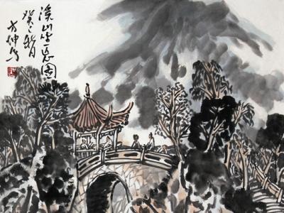 蒼茫渾樸 大氣磅礴——簽約畫家方坤作品賞讀