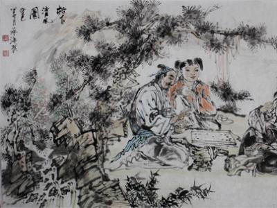 畫家翟承海參加“2013——2014年度人物書畫作品展”