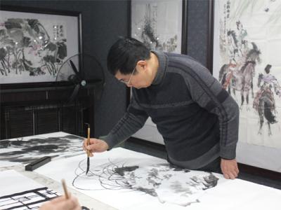 福建美協副主席檀東鏗參加筆會
