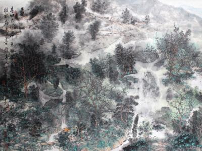 斑斕墨象寫浩瀚山河——淺談盧云亭先生山水繪畫的藝術妙境