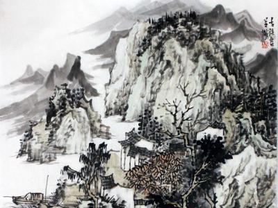 山水有高低 筆墨皆真情——畫家方強(qiáng)作品賞析