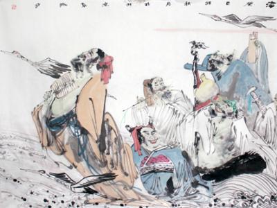 水墨寫盡人物造型——袁鵬飛人物繪畫作品賞析