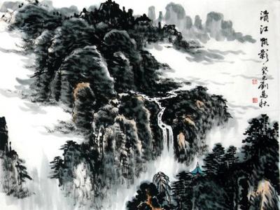浩氣生煙云——山水畫家劉萬秋作品賞析