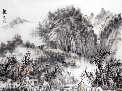 詩情畫意墨中尋——楊昶元山水畫賞析