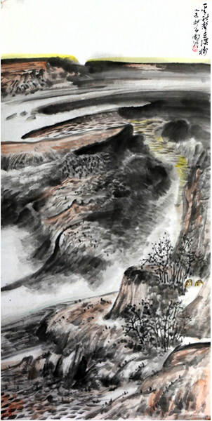 高雪濤山水畫作品入成功書畫網（微）拍第七十期拍賣