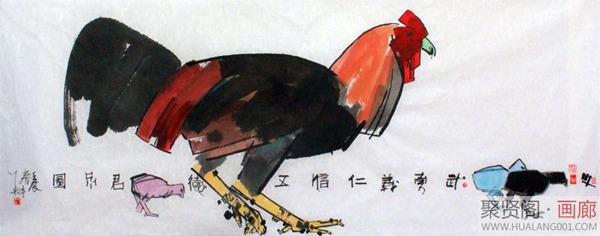 雄雞寓意聲更幽——耿起峰畫作入吉年“畫”雞——館藏國