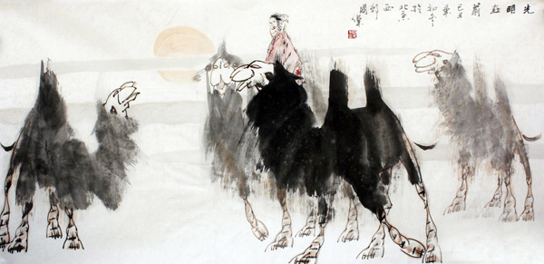 胡國偉人物畫再度上拍成功書畫網（微）拍