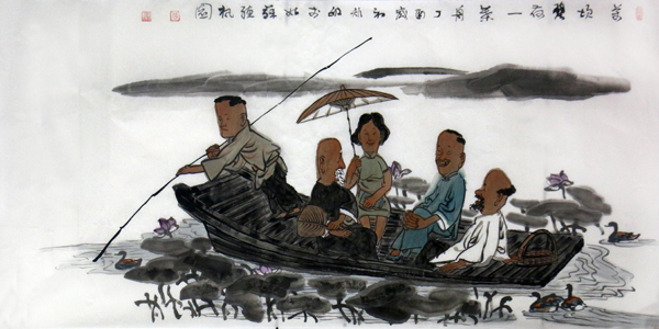 周矩敏人物畫入展“臥游八荒山岳 暢神筆墨丹青——館藏