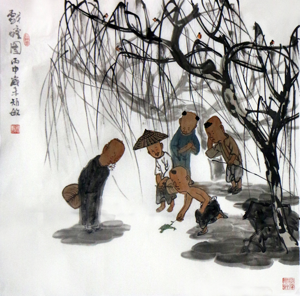 周矩敏人物畫入展“臥游八荒山岳 暢神筆墨丹青——館藏
