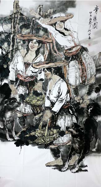 李月秋國畫入展“2017成功美術館館藏中青年國畫家作品夏