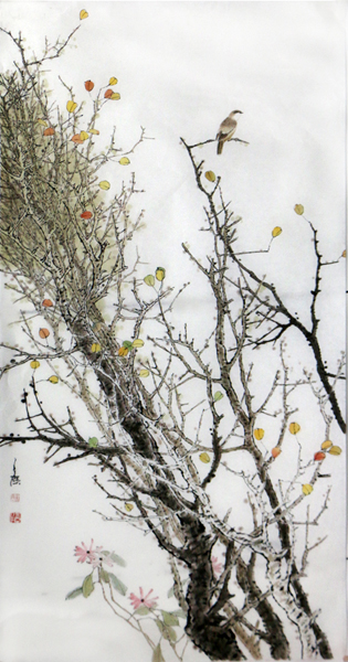 王云花鳥畫作入拍成功書畫網（微）拍第八十四期拍賣