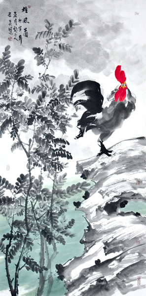 公丕炎花鳥畫作入拍成功書畫網（微）拍第八十五期拍賣