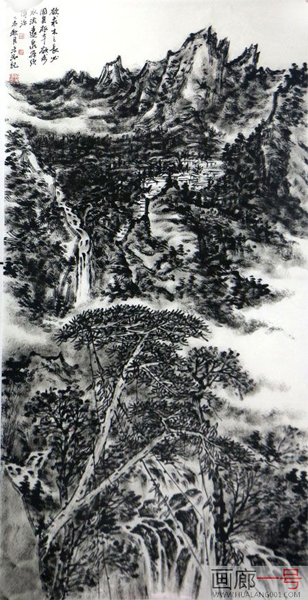 山水黑厚 墨色蒼莽——貴州美協副主席賀未泓先生山水畫