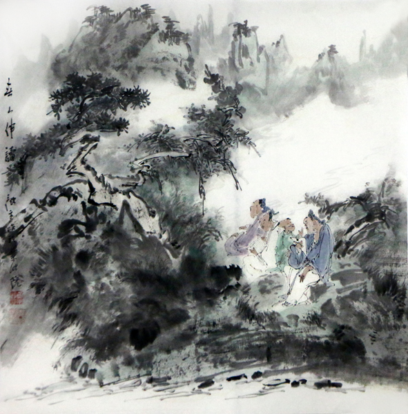 顧平人物畫入展成功美術館“丁酉典藏人物畫”作品聯展