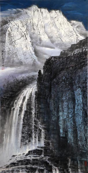 向中林山水畫入拍成功書畫網（微）拍第五十七期拍賣