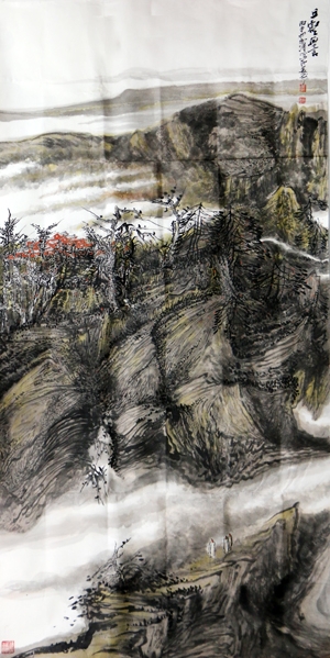 高雪濤山水畫作入拍成功書畫網（微）拍第五十八期拍賣